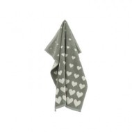 Handdoek - Hearts - Donker Groen